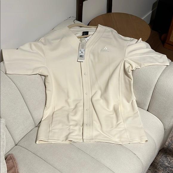 adidas Other - adidas Off-White Men's Button-Up Jersey